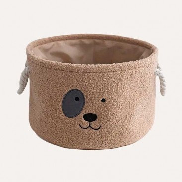 Корзина для хранения игрушек круглая PetsIn - Doggy Beige