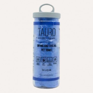 Охлаждающее полотенце для животных Tauro Pro Line - Drying and Cooling Pet Towel Blue, 64x43 см