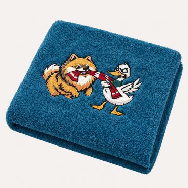 Рушник для собак з вишивкою Bark&Tail - Tug of War Towel (50×100 см)