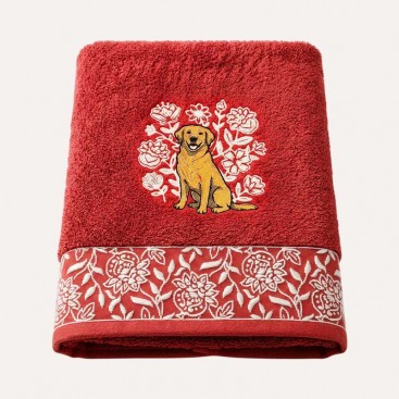 Махровий рушник для тварин Montmorency - Labrador Red (70x130см)