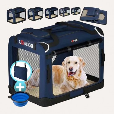 Переноска для транспортування собак CADOCA - Blue, M