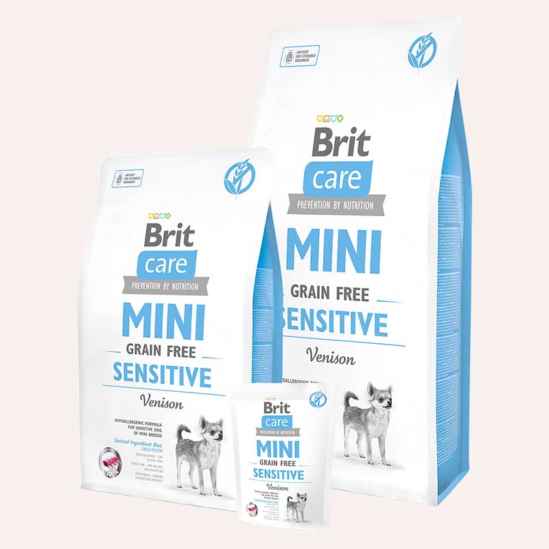 Корм з олениною для собак міні порід з чутливим травленням Brit Care - Mini Grain-Free Sensiti 2 кг