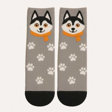 Шкарпетки з хаскі та лапками Vincent - Husky, 36-41
