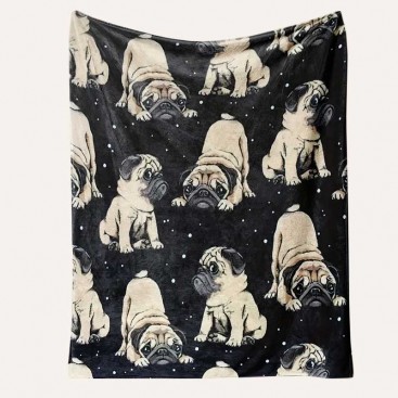 Плед для животных Home Creative - Pugs, 70х100 см