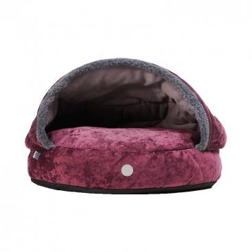 Лежак-норка Harley&Cho - Cover Plush Cherry, M (65 см)