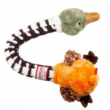Іграшка для собак Качка  з хрусткою шиєю і пищалкою GiGwi - Crunchy Neck Duck 54 см