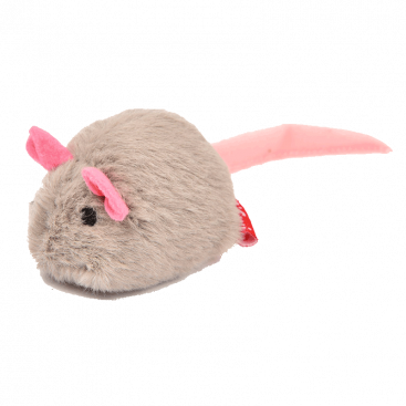 Іграшка для котів зі звуковим чіпом GiGwi - Melody Chaser Grey Mouse 6 см