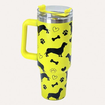 Термо кухлик з нержавіючої сталі Cool Life - Yellow, 1200 мл