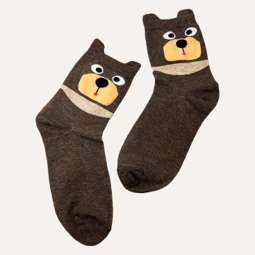 Носки с ушками Julia - Brown Dog with ears, 36-39