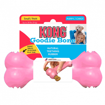 Кісточка для цуценят KONG - Puppy Goodie Bone S pink