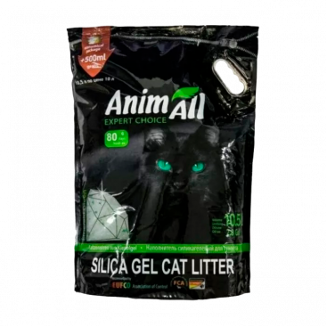 Наповнювач силікагелевий AnimAll - Green Hill Cat Litter, 10,5 л