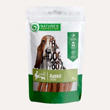 Ласощі для собак з кроликом Nature's Protection - Rabbit Sticks 75 г