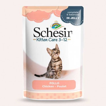 Вологий корм для кошенят з курячим філе Schesir - Chicken Fillet Kitten, 85 г