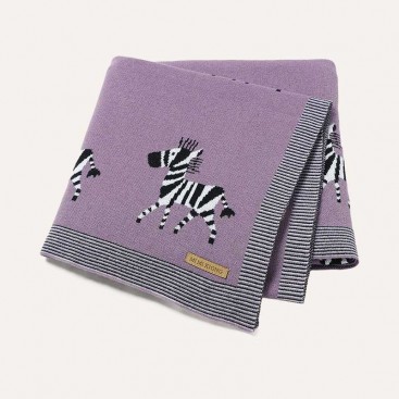 Плед для животных Home Creative - Violet Zebra, 80х100 см