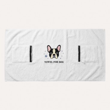 Рушник для собак з рукавичками і вишивкою Montmorency - Easy wash (50x100 см)