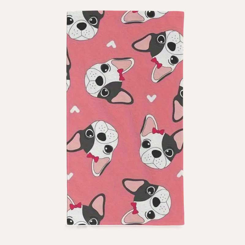 Рушник для собак PetBath - Sweet Bulldogs, 45х66 см