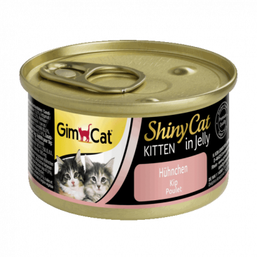 Консервированный корм для котят с курицей GimCat - ShinyCat in jelly 70 г