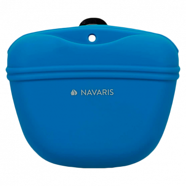 Силиконовая сумка для лакомства с магнитной застежкой Navaris - Hunde Futterbeutel aus Silikon, blue