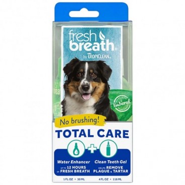Набор для ухода за ротовой полостью собак TropiClean - Fresh Breath Total Care Kit 18 мл