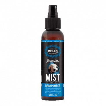 Парфюм для собак и котов с ароматом детской присыпки ReliQ - Botanical Mist Baby Powder 120 мл