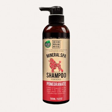 Шампунь для собак с гранатом ReliQ - Mineral Spa Pomegranate Shampoo 500 мл