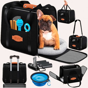 Дорожная и авиа переноска для собак и кошек LovPet - Comfort Dog Carrier 2-in-1 Black