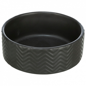 Керамическая миска для собак Trixie - Wave Black, 1.6 л