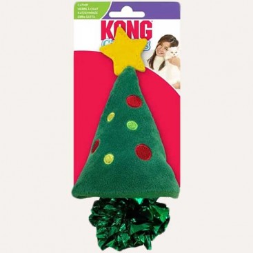 Різдвяна іграшка для котів з мʼятою Kong - Holiday Crackles Christmas Tree