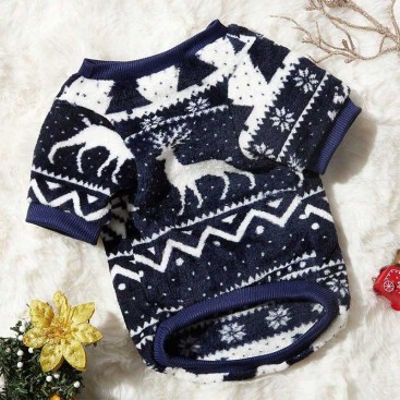 Велюровый свитшот для собак PetsIn - Velur Navy Blue, M