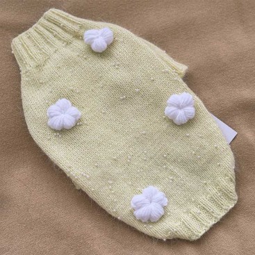 Светр Mimi.schell - Flowers Cream, M (сп.30см/ог32-36см)