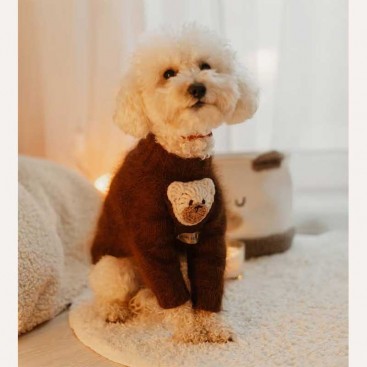 Светр ангора “Bear White” Mimi.schell - Orange, M (сп.30см/ог32-36см)