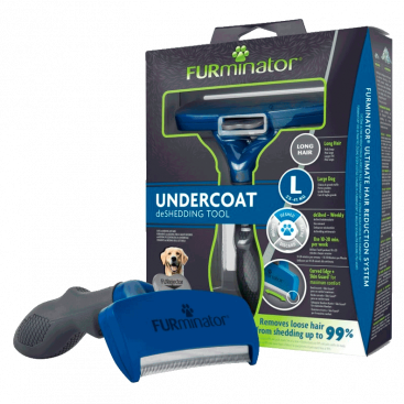 Інструмент для вичісування собак великих порід з довгою шерстю FURminator - Undercoat DeShedding Too