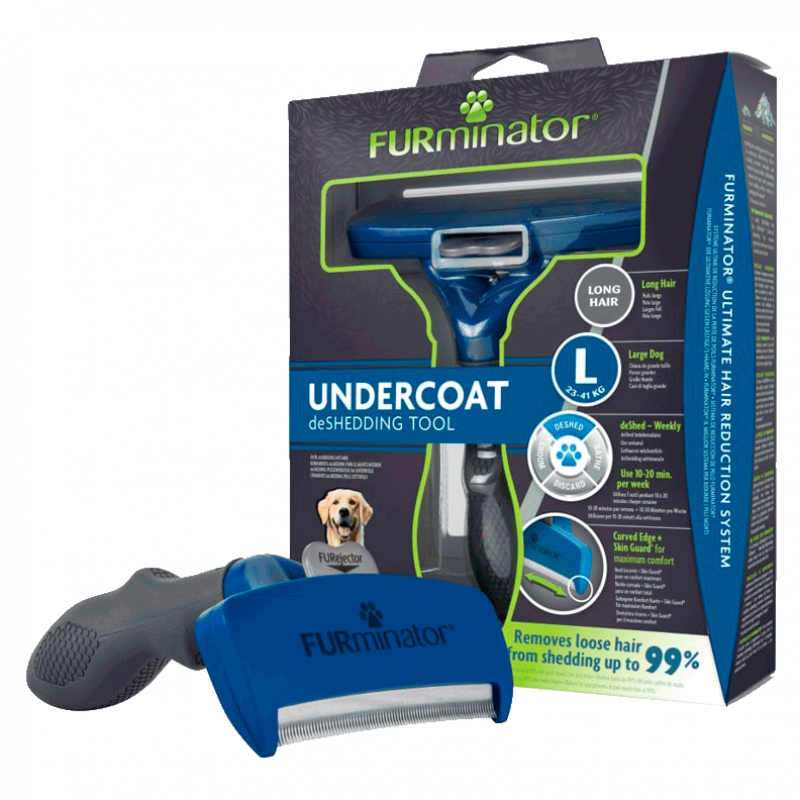 Инструмент для вычесывания собак крупных пород с длинной шерстью FURminator - Undercoat DeShedding Tool