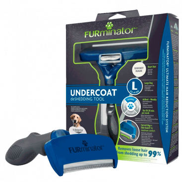 Інструмент для вичісування собак великих порід з короткою шерстю FURminator - Undercoat DeShedding T