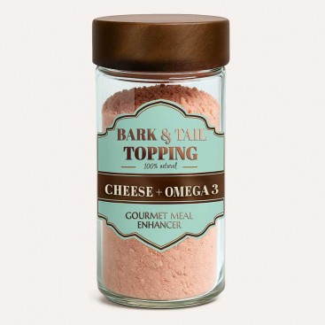 Топінг для кормів зі швейцарського сиру з лососевою олією Bark&Tail - Cheese + Omega 3, 35 г