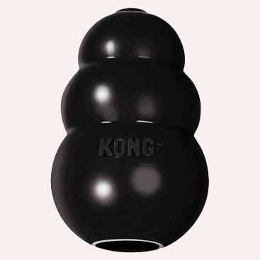 Супер міцна іграшка для ласощів KONG - Extreme, L чорна