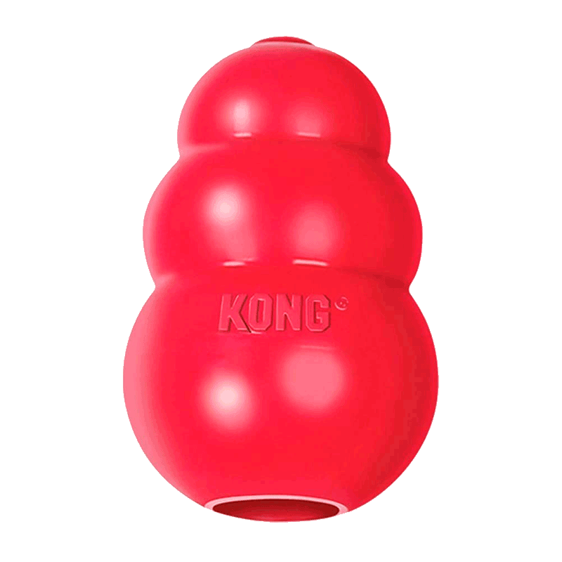 Прочная игрушка для лакомств KONG - Classic, L red