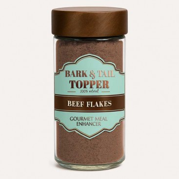 Топпер для кормів з яловичини Bark&Tail - Flakes 100% Beef, 35 г