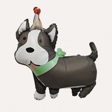 Повітряна кулька на день народження песика Fiesta - Gray Dog