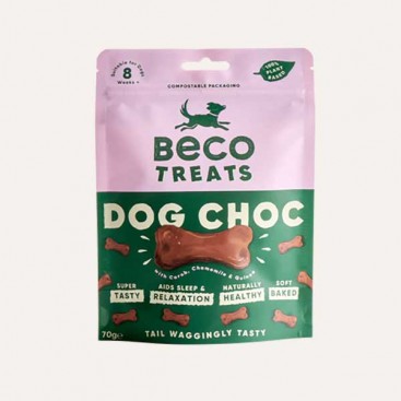 Ласощі для собак Beco Pets Шоколад з ромашкою та кіноа 70 г