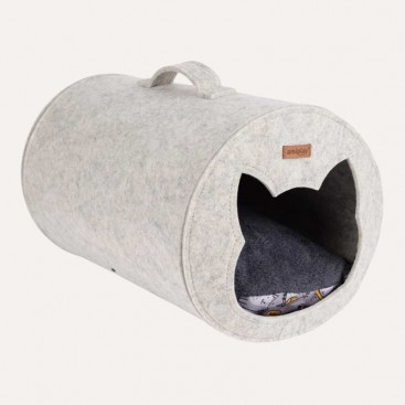 Лежанка для кота Amiplay - Hygge Beige, 2in1(31x46x31 см)