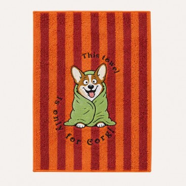 Полотенце для собак с вышивкой Montmorency - Striped Corgi Wrap (70x130 см)