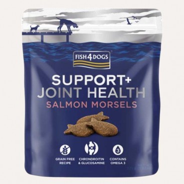 Печенье для собак с лососем для поддержания здоровья суставов и связок Fish4Dogs Support+Joint Health