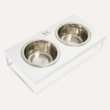 Миски на підстaвці Lunch Bar White & White S 2х450 мл