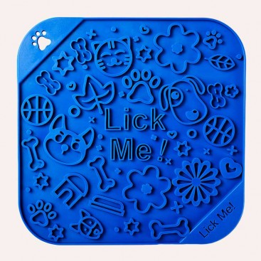 Силіконовий килимок для злизування ласощів - Lick Me, Blue