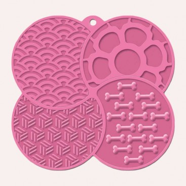 Силіконовий килимок для злизування ласощів - Silicone Mat, pink