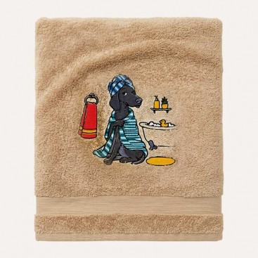 Махровое полотенце для животных Montmorency - Spa Dog Beige (50x100 см)