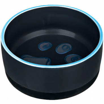 Керамічна миска на гумовій основі Trixie - Jimmy, 400 мл black/blue