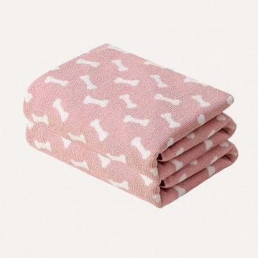 Рушник для тварин PetBath - Bones Pink (80x120 см)