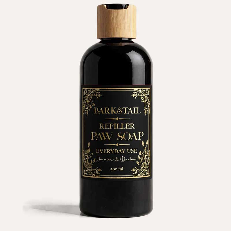 Рідке щоденне мило-рефілер для лап з ароматом жасмину та бамбука Bark&Tail - paw soap, 500 мл